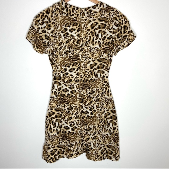 NWT ASOS Leopard Print Wrap Dress - Picture 5 of 8